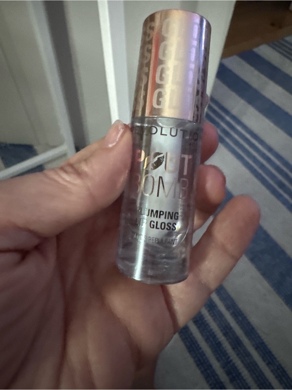 Revolution Plumping Lip Gloss - Clear Iridescent
